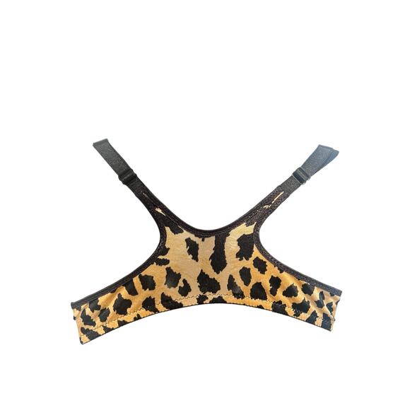 Vintage Victorias Secret Cheetah velour Bra 34B - Picture 5 of 6